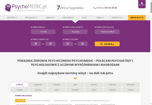 NZOZ PSYCHOMEDIC.PL KLINIKA PSYCHOLOGICZNO-PSYCHIATRYCZNA Michał Niewiński
